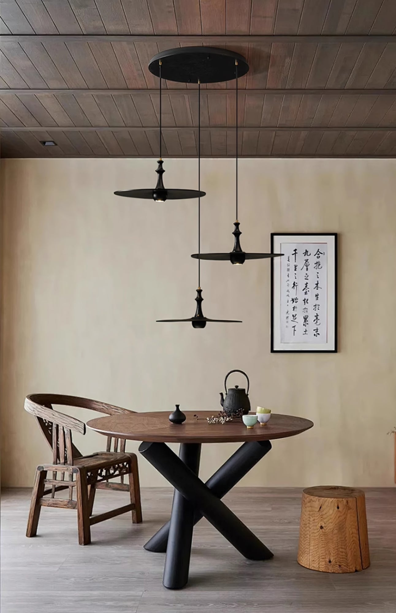 Spindle Disc Pendant Lamp - Cueteks