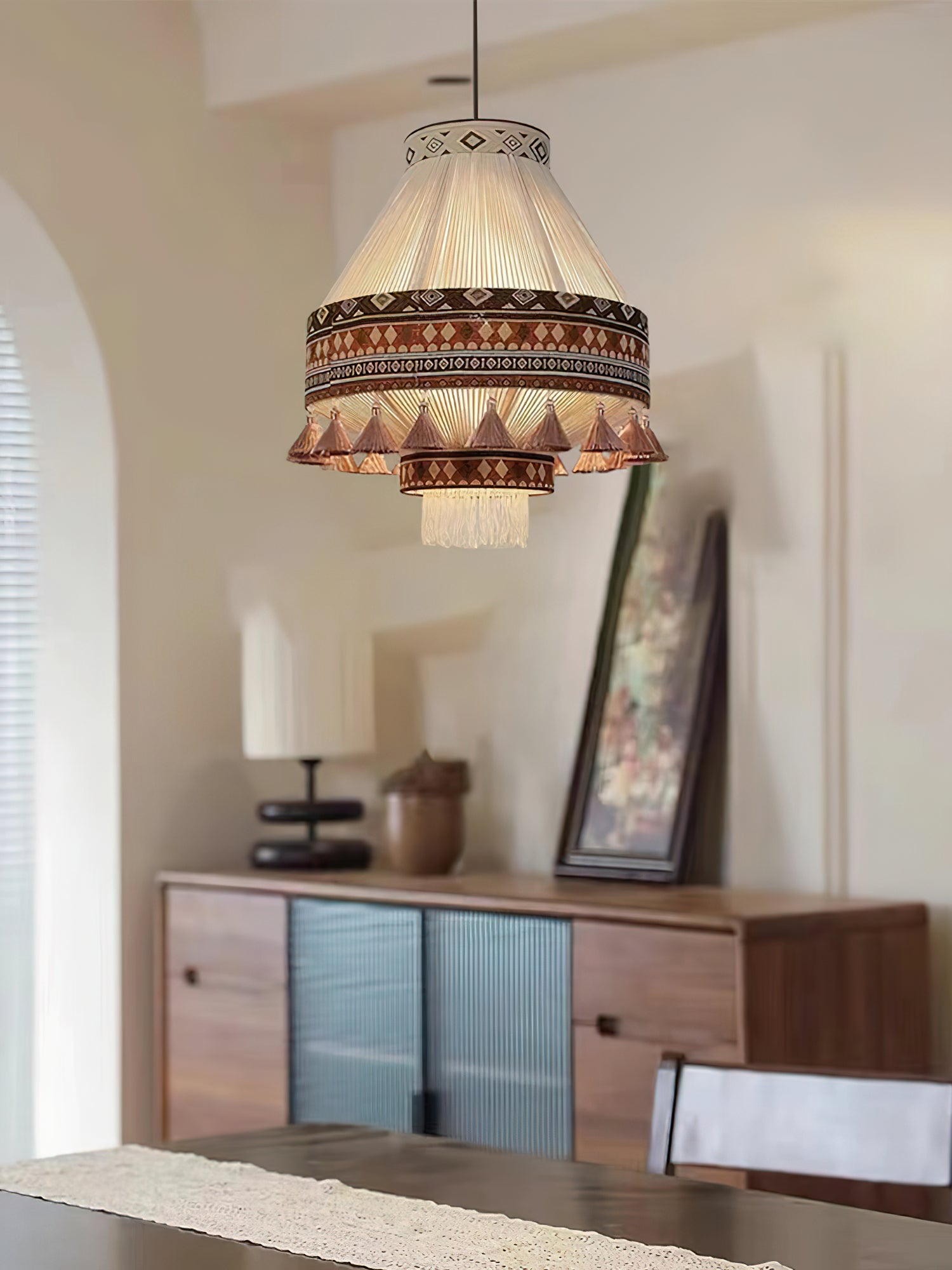 Bohemian Fringe Pendant Lamp - Cueteks