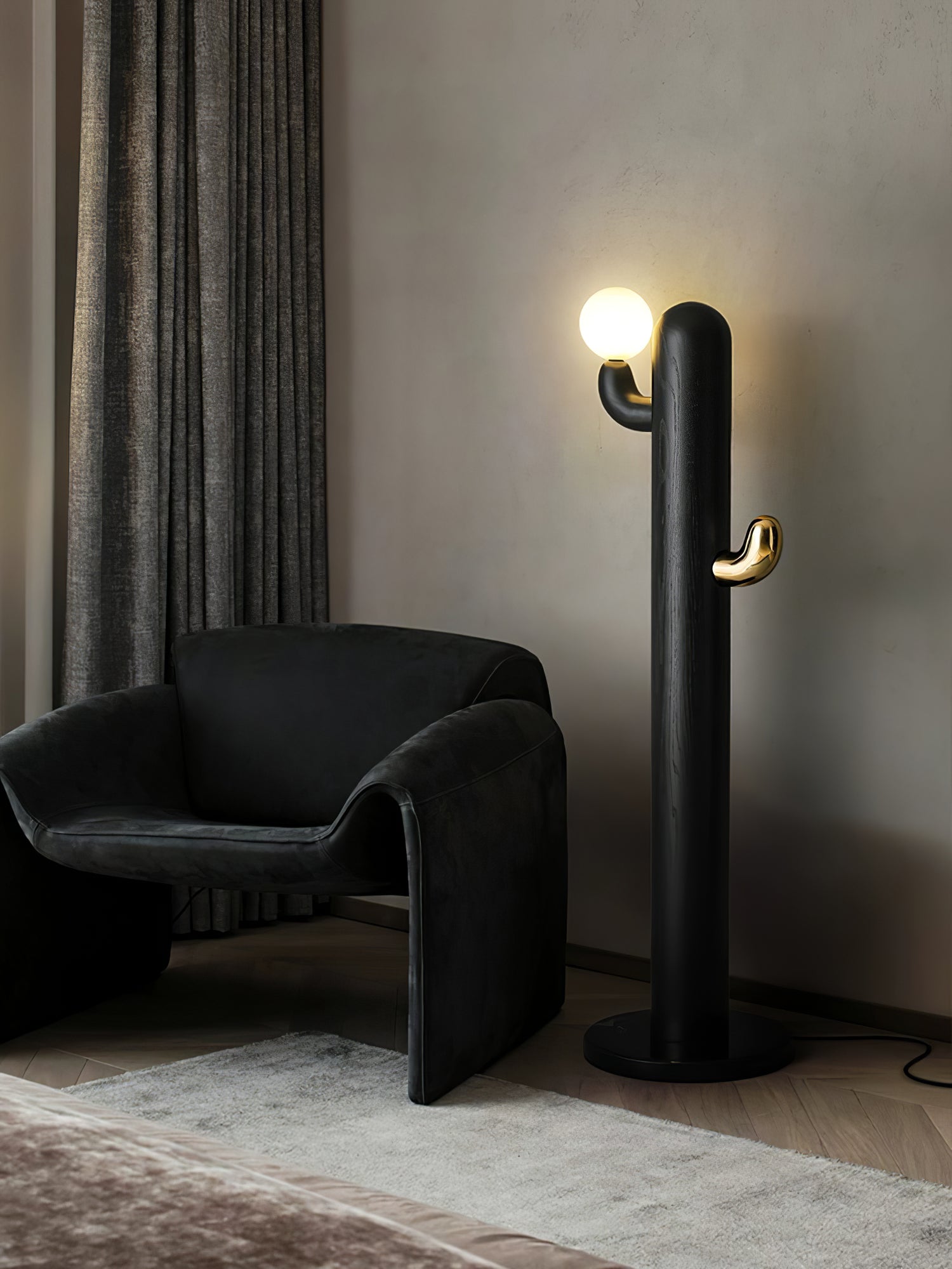Cactus Wood Floor Lamp - Cueteks