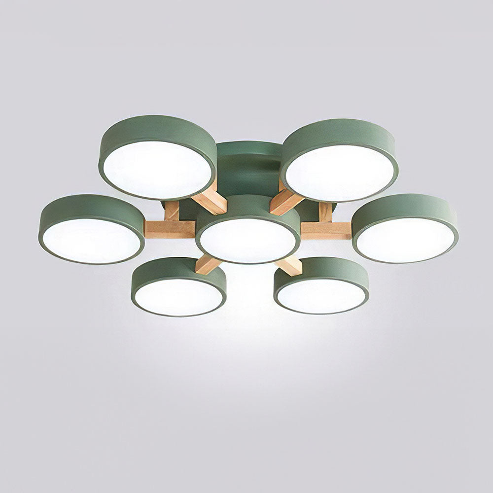 Contemporary Acrylic Multi-Heads Ceiling Light - Cueteks