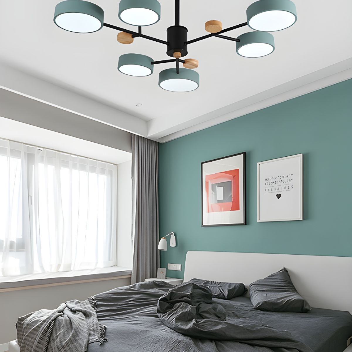 Contemporary Acrylic LED Hanging Pendant Light - Cueteks