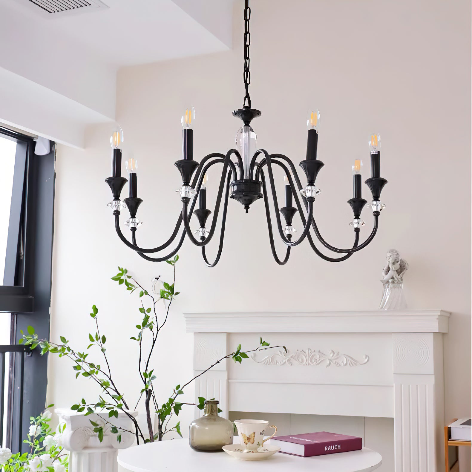 Noir Candelabra Chandelier - Cueteks