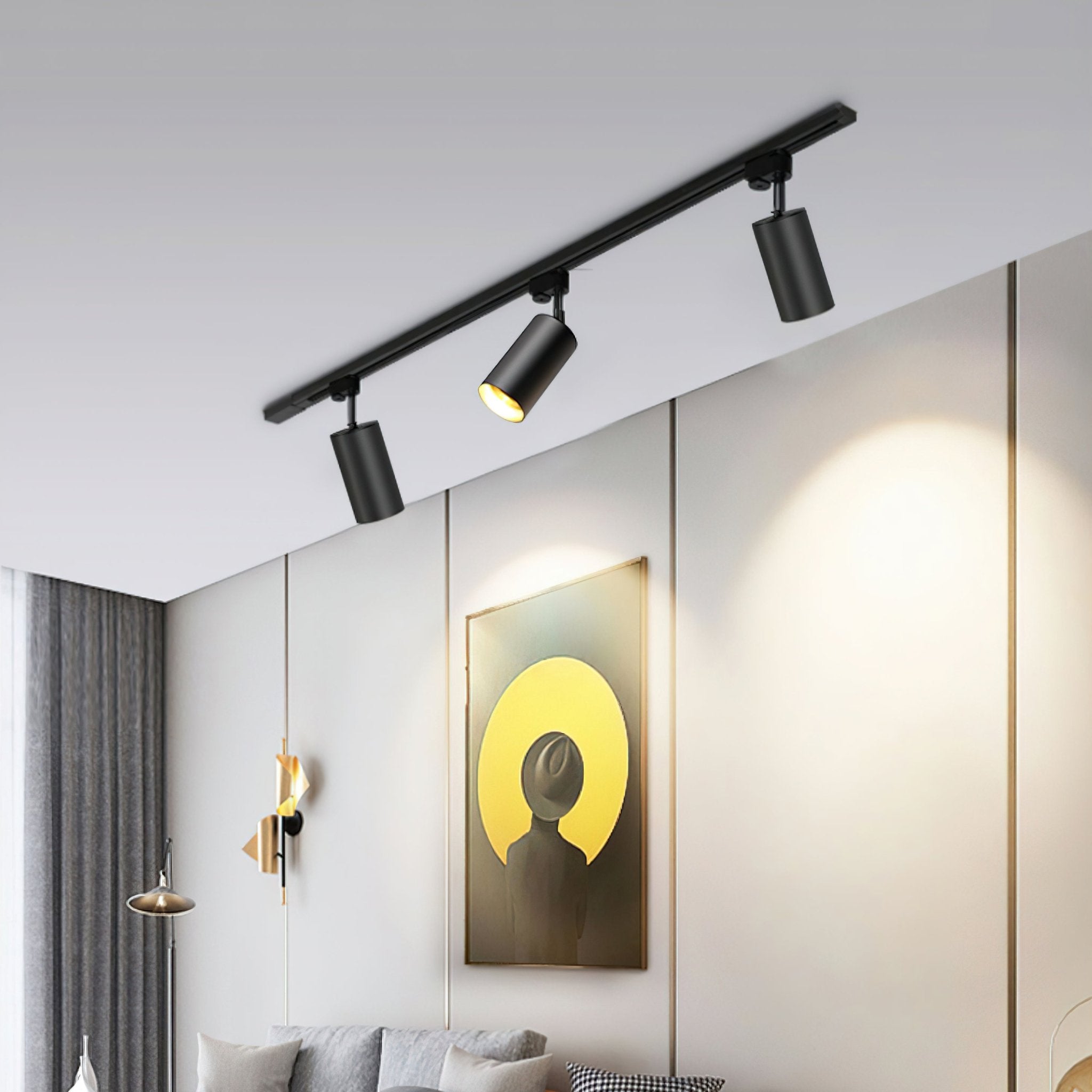 Gilded Rail Track Light - Cueteks