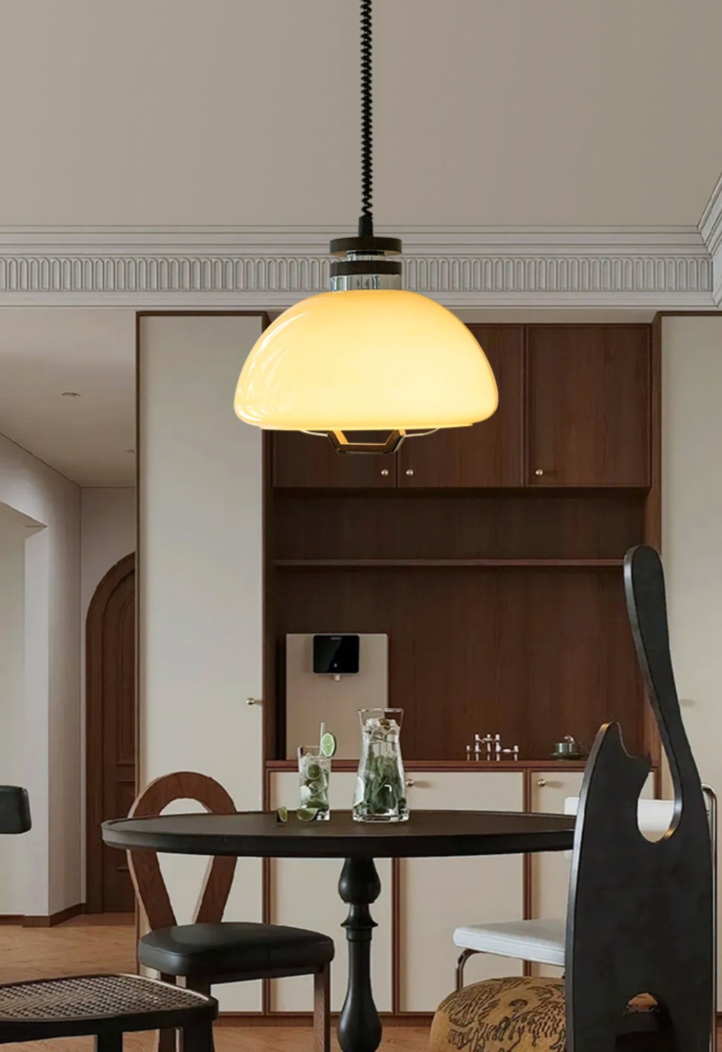Vela Pudding Pendant Light - Cueteks