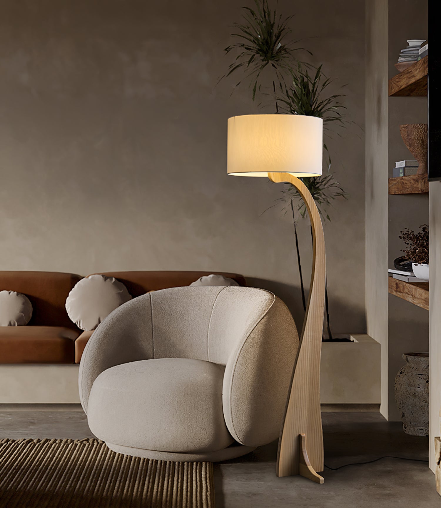 Bow Curve Floor Lamp - Cueteks