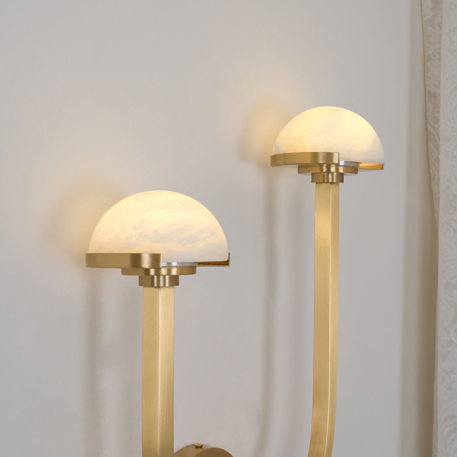 Mushroom Alabaster Wall Lamp - Cueteks