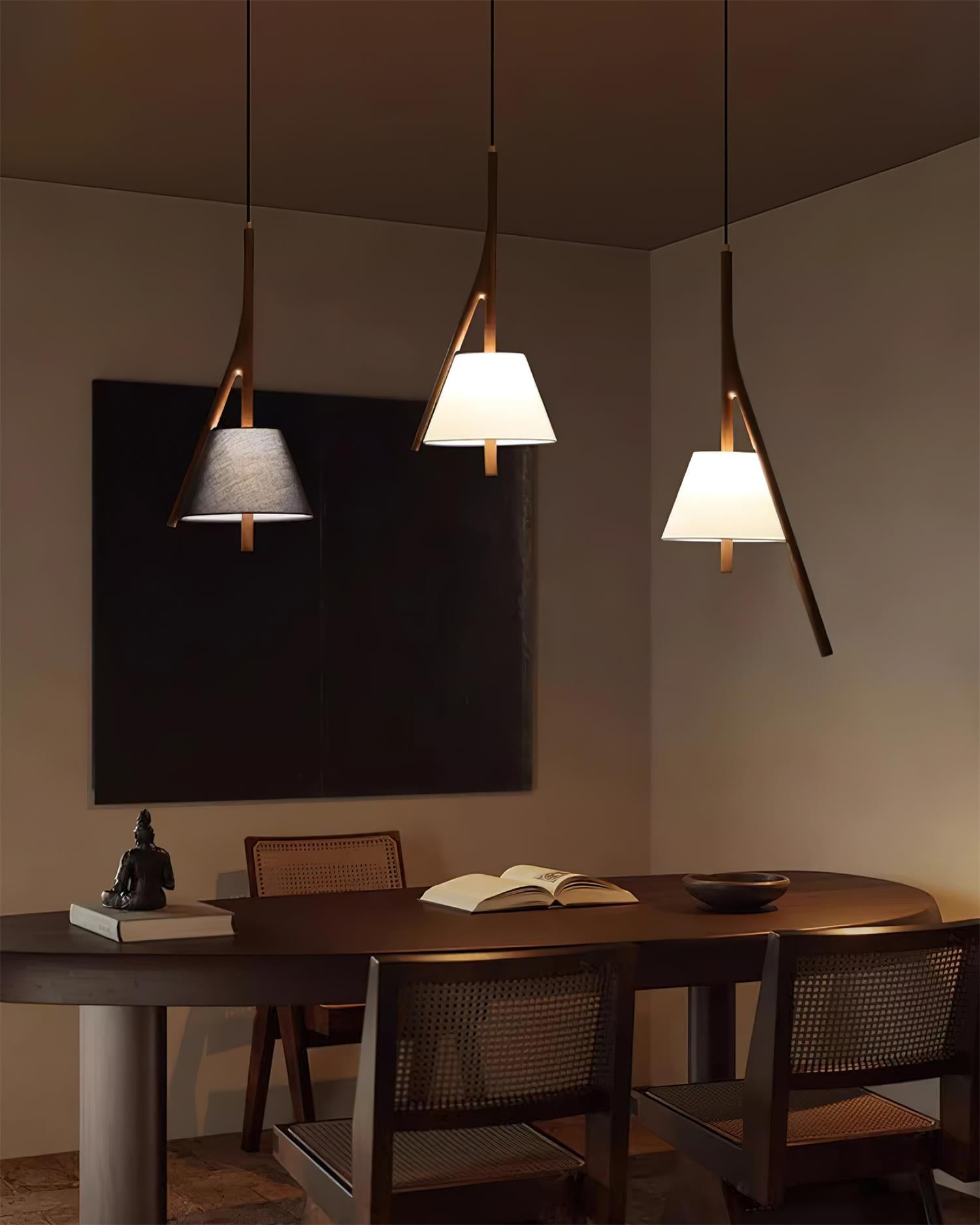 Nanzhi Wood Pendant Lamp - Cueteks