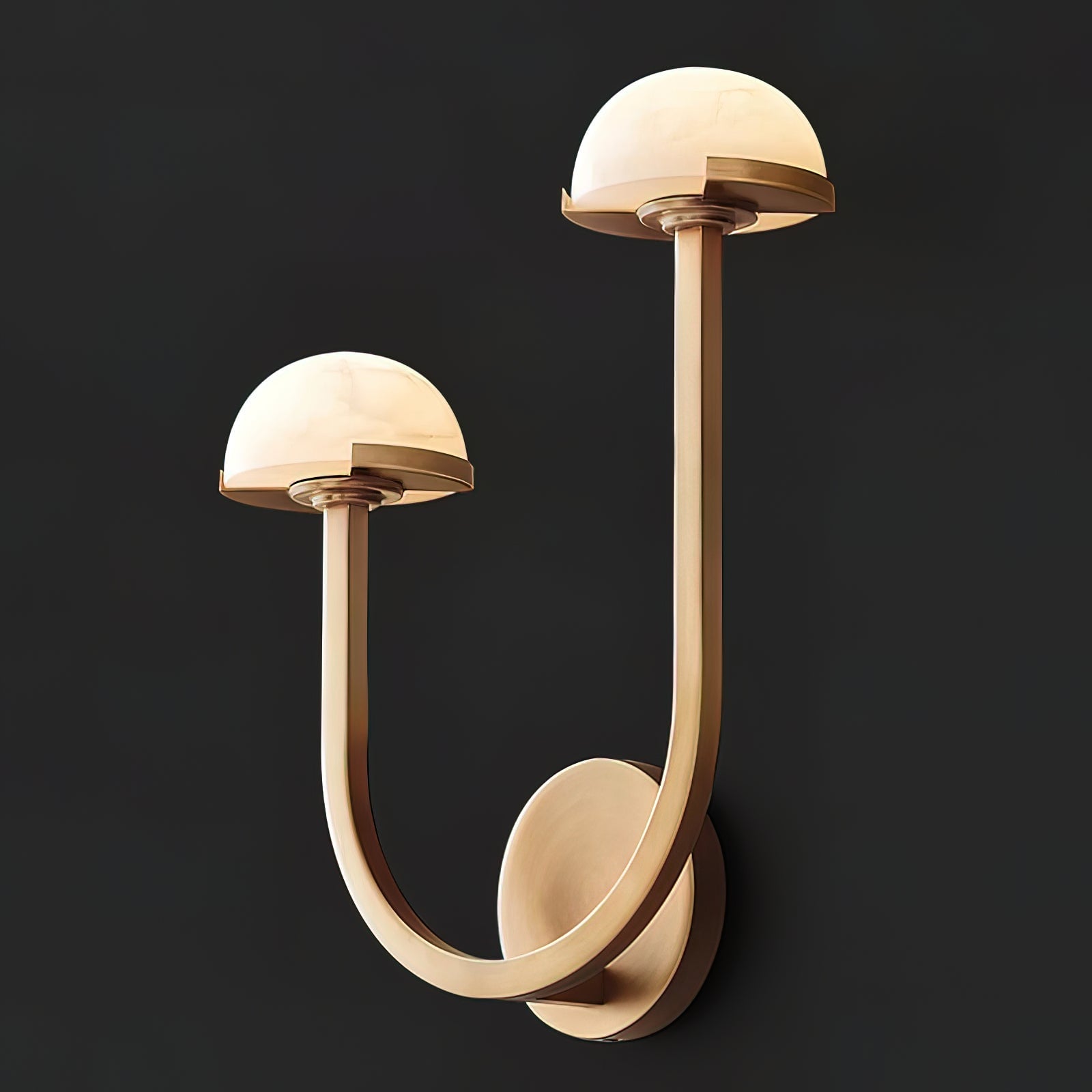 Mushroom Alabaster Wall Lamp - Cueteks