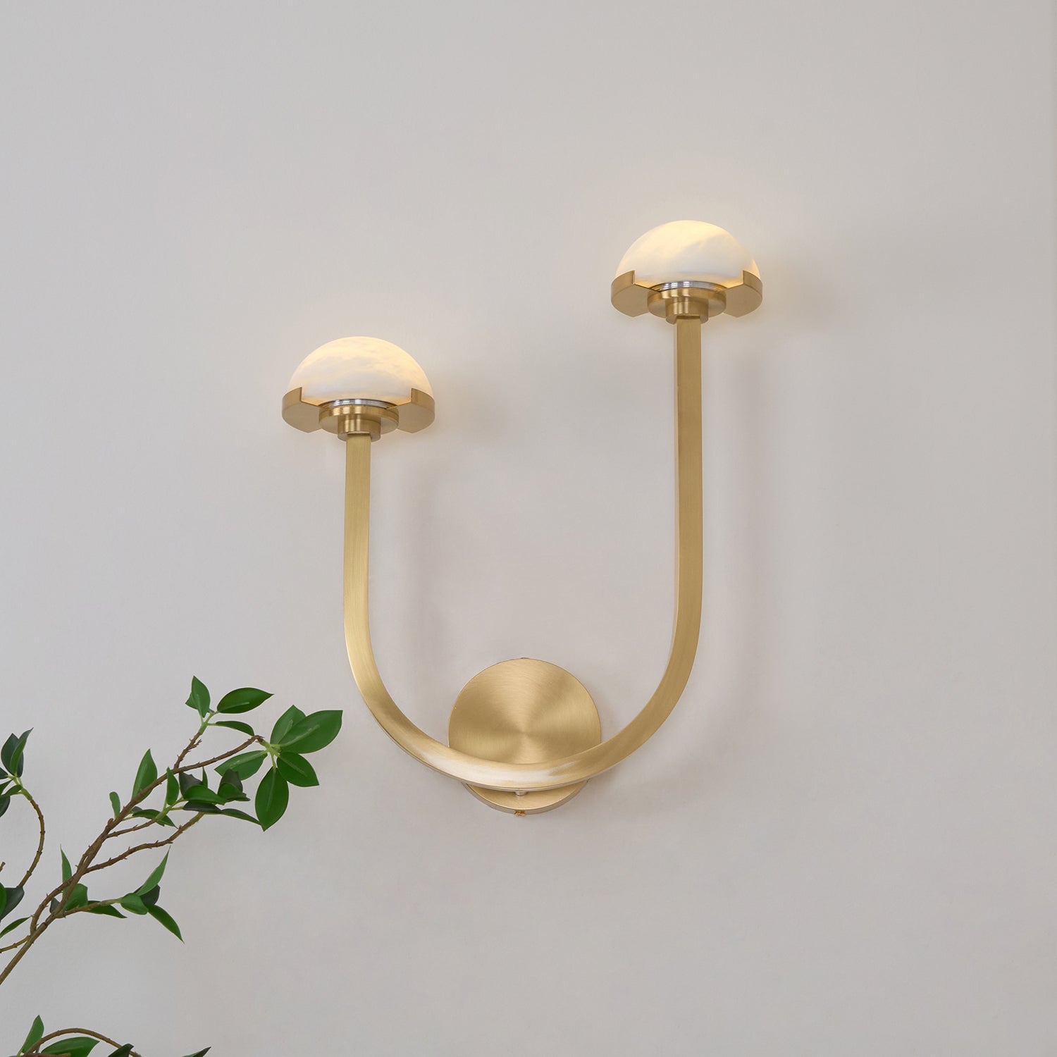 Mushroom Alabaster Wall Lamp - Cueteks