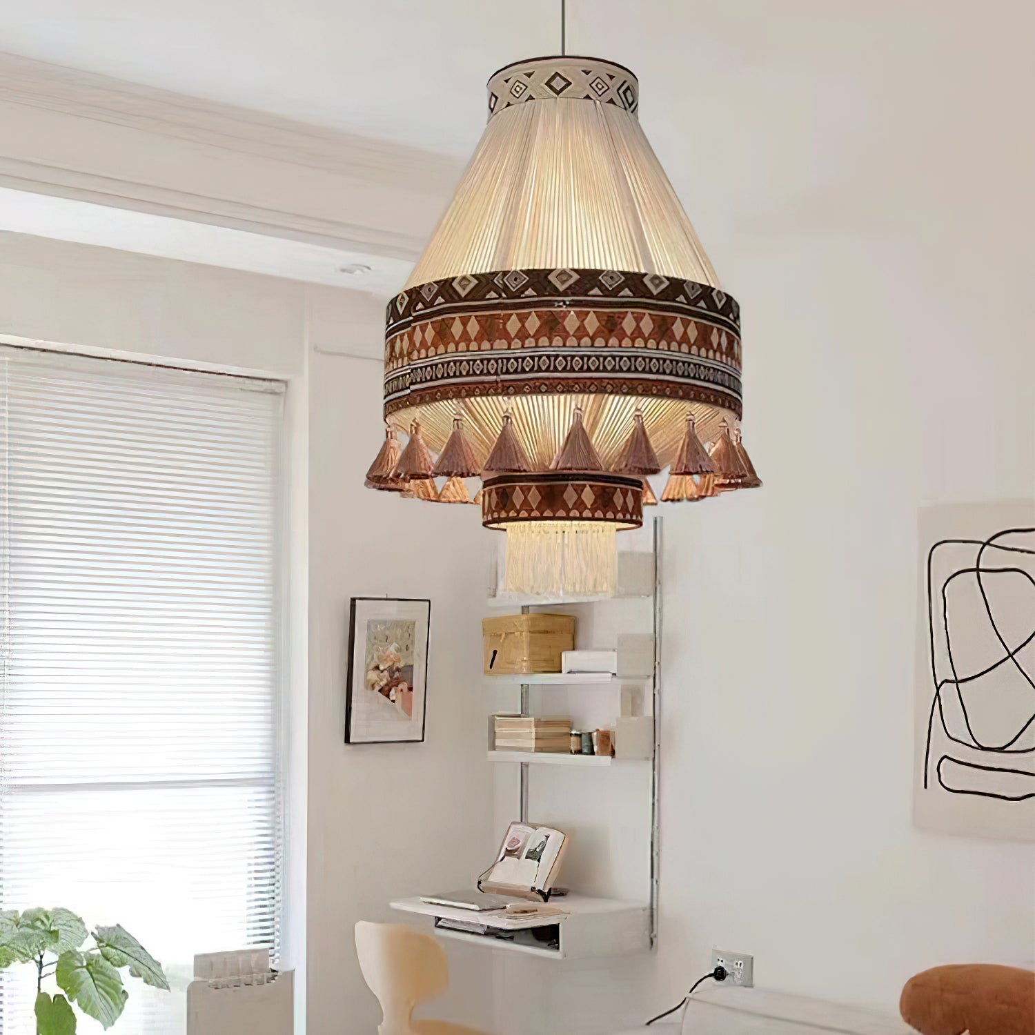 Bohemian Fringe Pendant Lamp - Cueteks