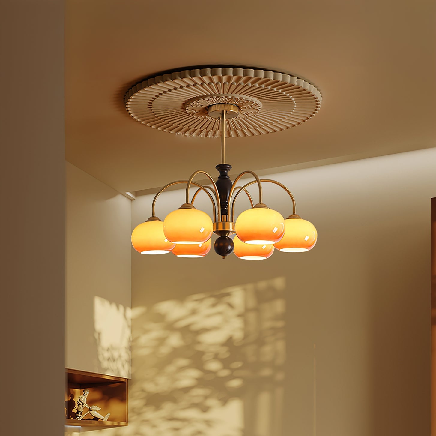 Amberly Arch Chandelier - Cueteks