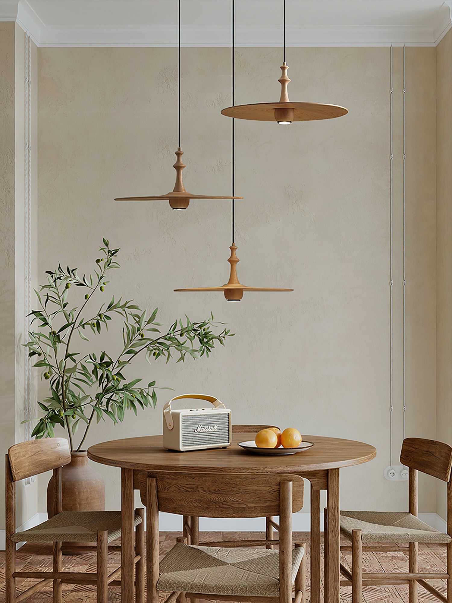 Spindle Disc Pendant Lamp - Cueteks