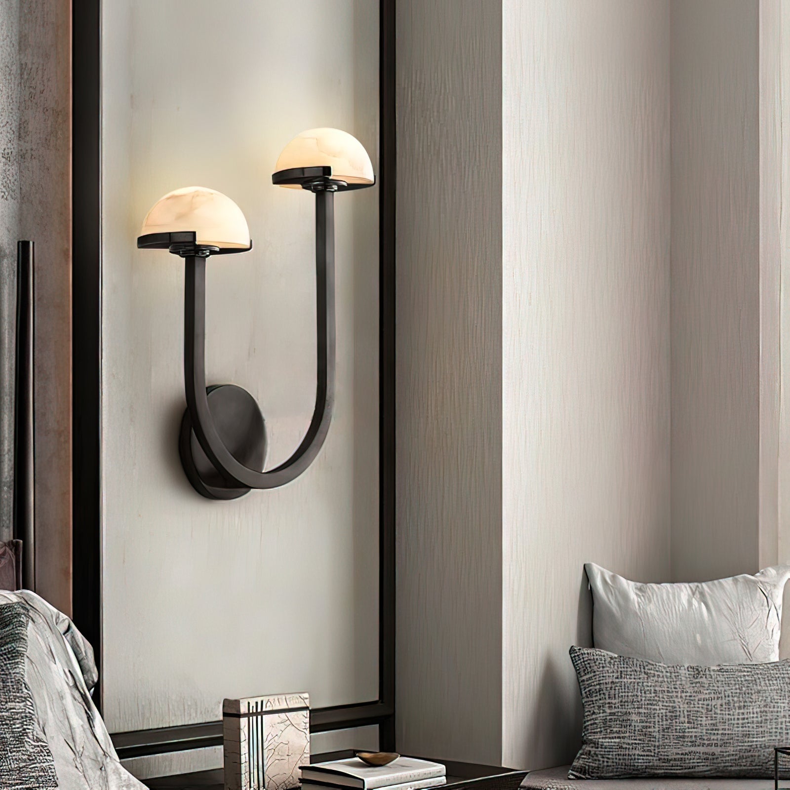 Mushroom Alabaster Wall Lamp - Cueteks