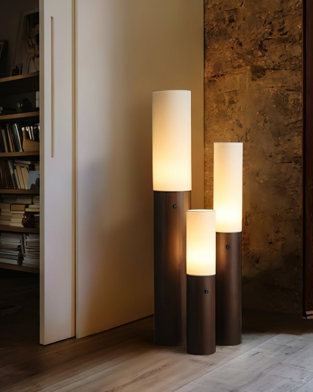 Timber Column Floor Lamp - Cueteks