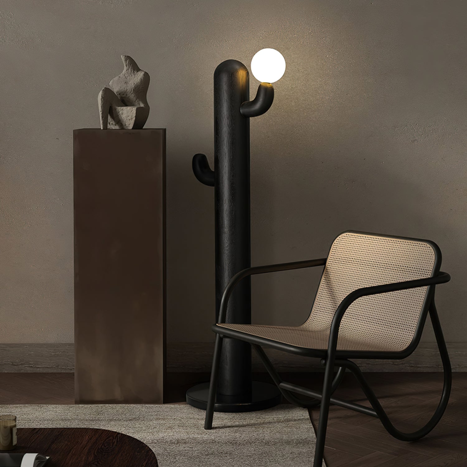 Cactus Wood Floor Lamp - Cueteks