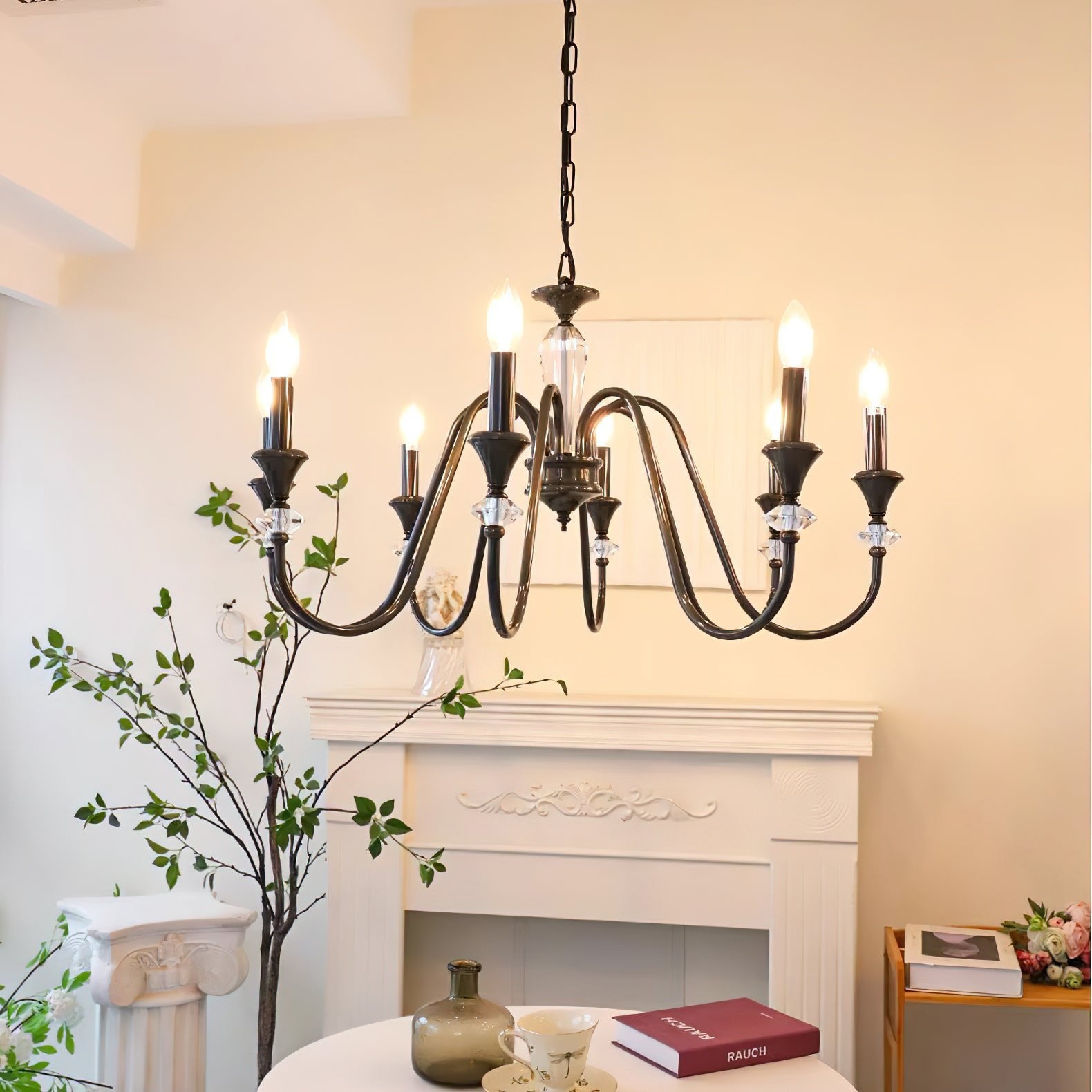 Noir Candelabra Chandelier - Cueteks