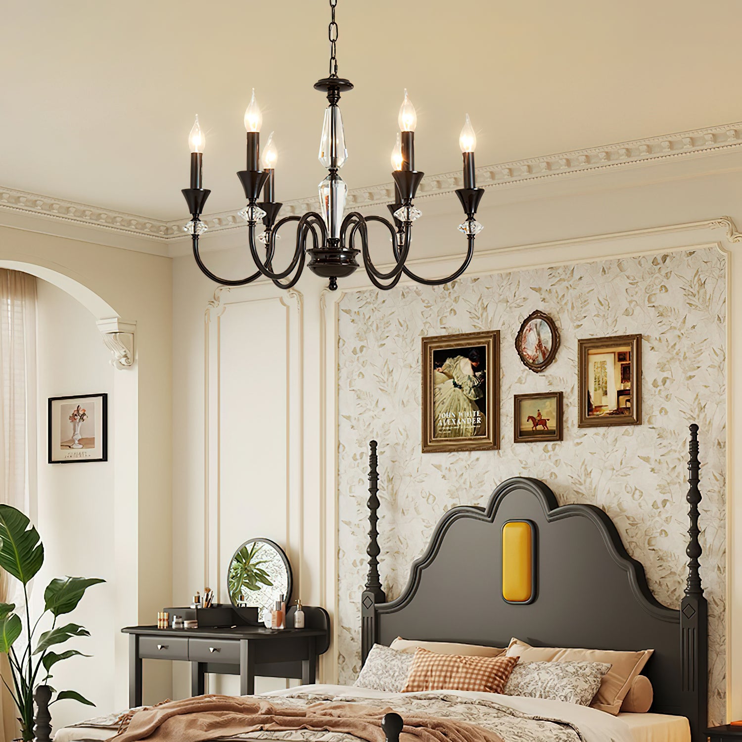 Noir Candelabra Chandelier - Cueteks