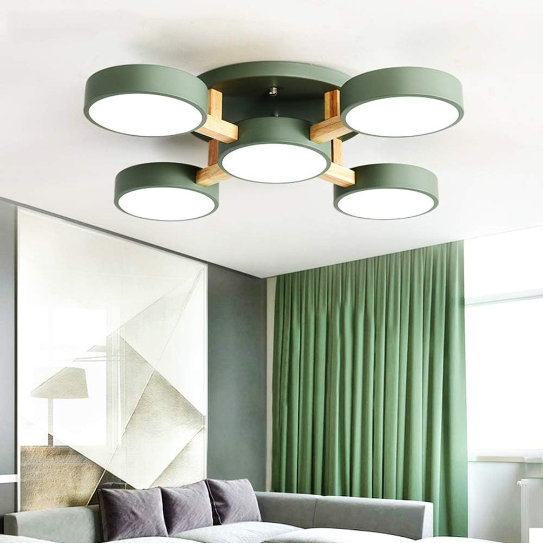Contemporary Acrylic Multi-Heads Ceiling Light - Cueteks