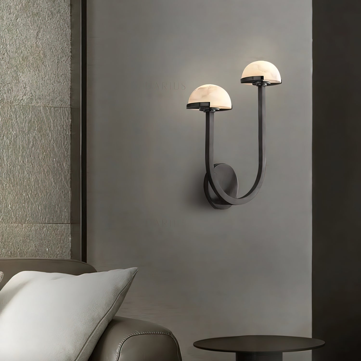 Mushroom Alabaster Wall Lamp - Cueteks
