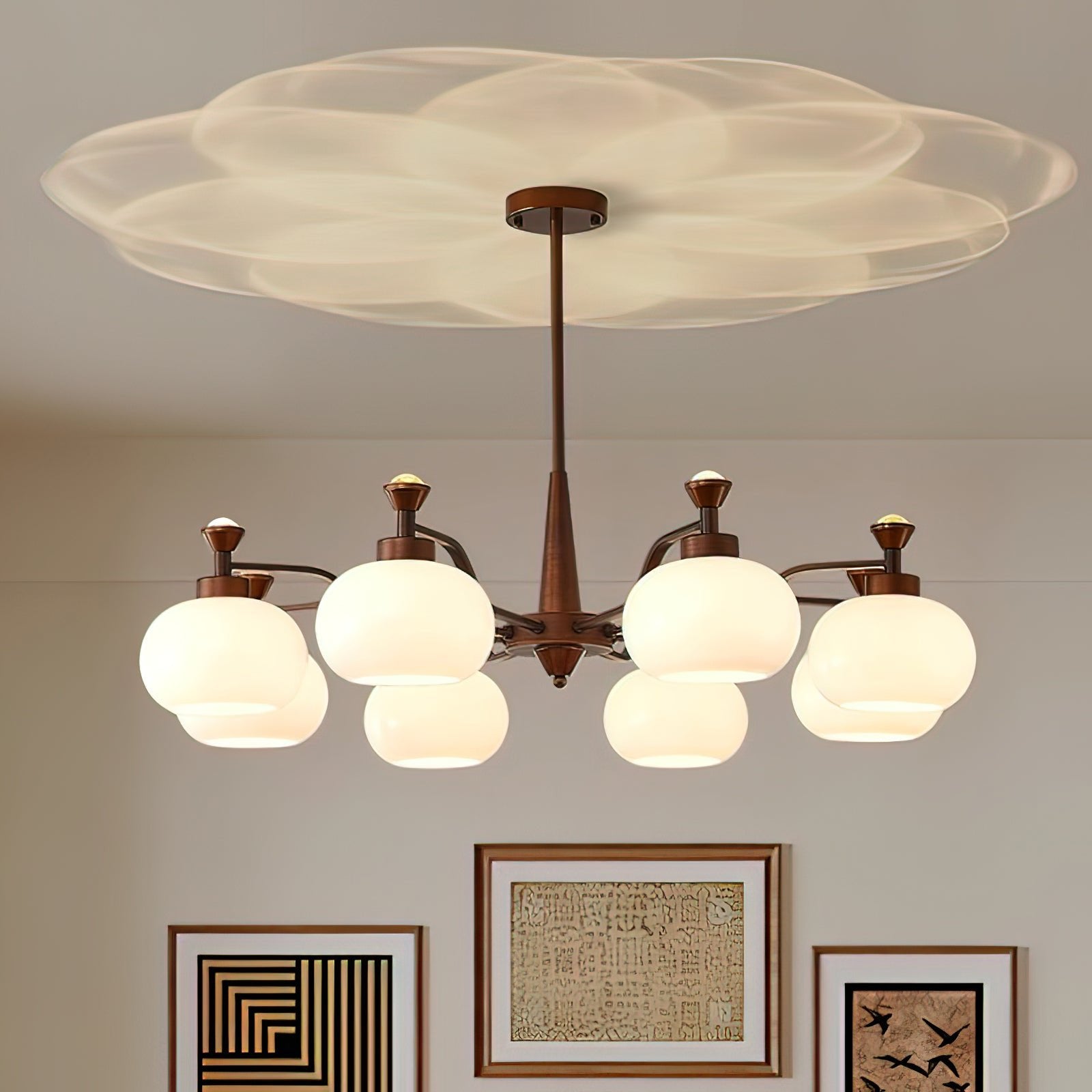 Globe Spotlight Chandelier - Cueteks