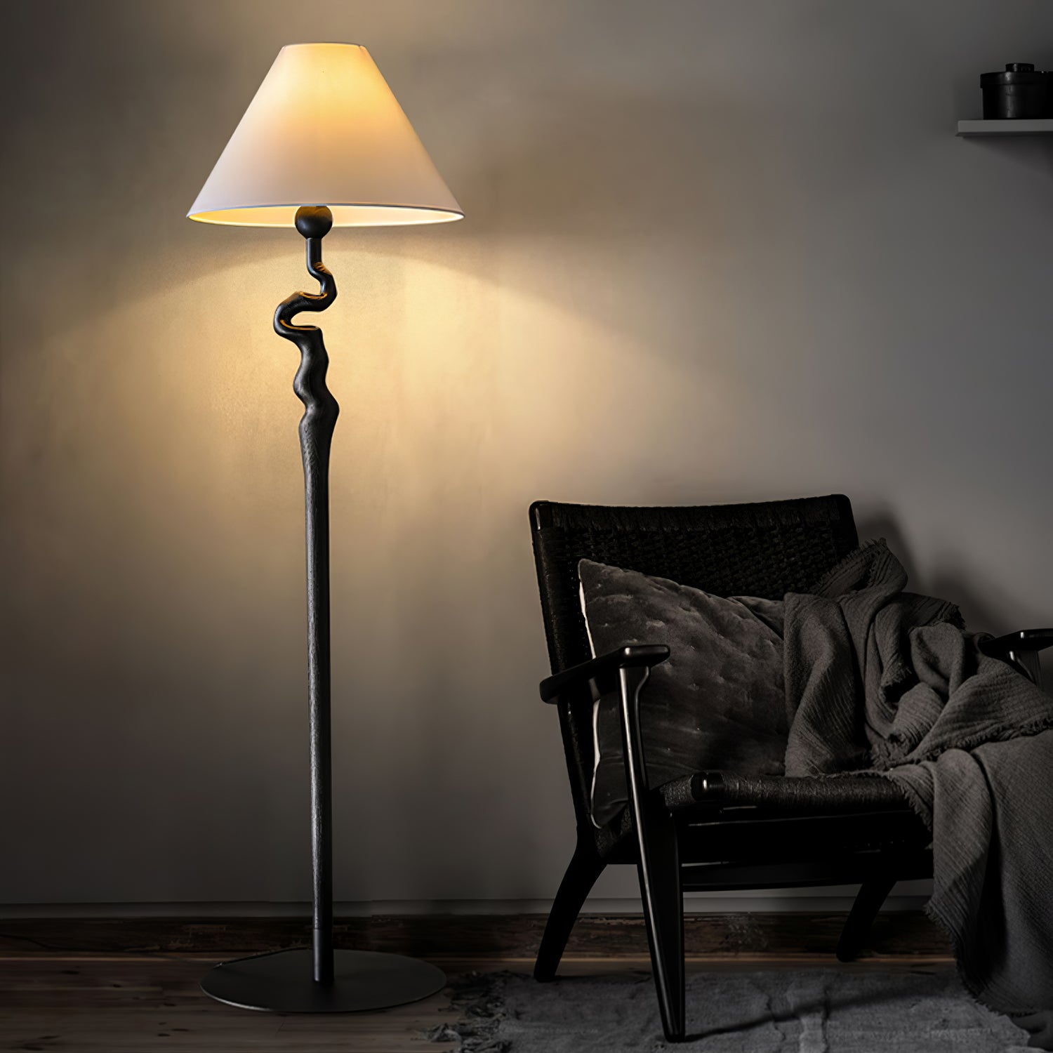 Serpentine Twist Floor Lamp - Cueteks