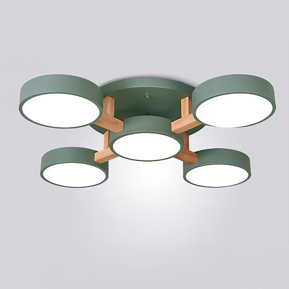 Contemporary Acrylic Multi-Heads Ceiling Light - Cueteks