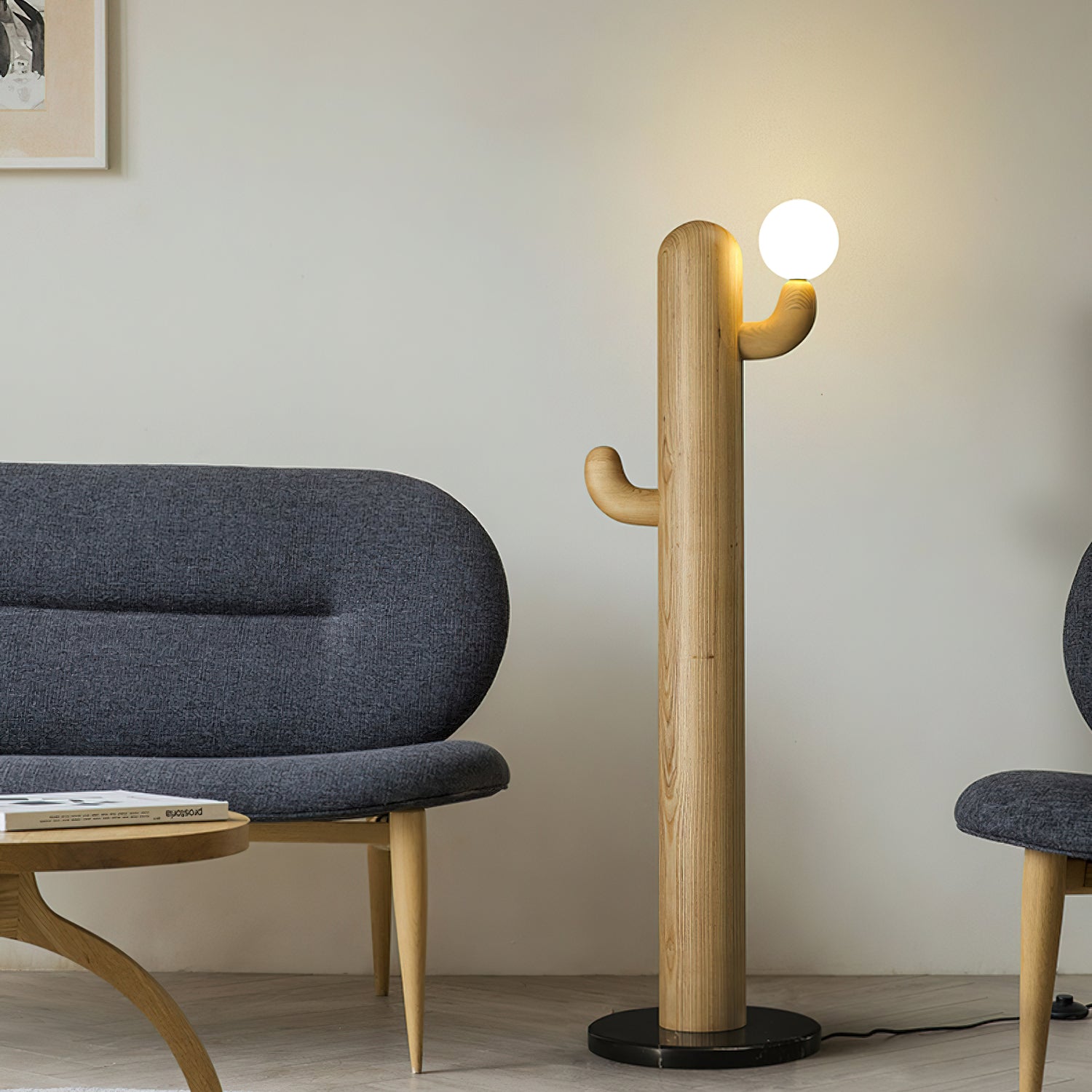 Cactus Wood Floor Lamp - Cueteks