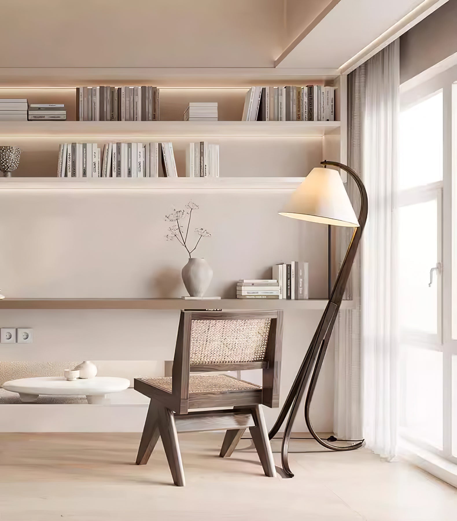 Arcwood Floor Lamp - Cueteks