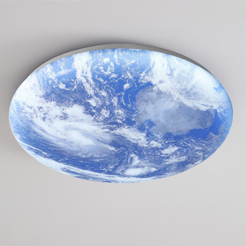 Creative Round Moon LED Ceiling Light - Cueteks