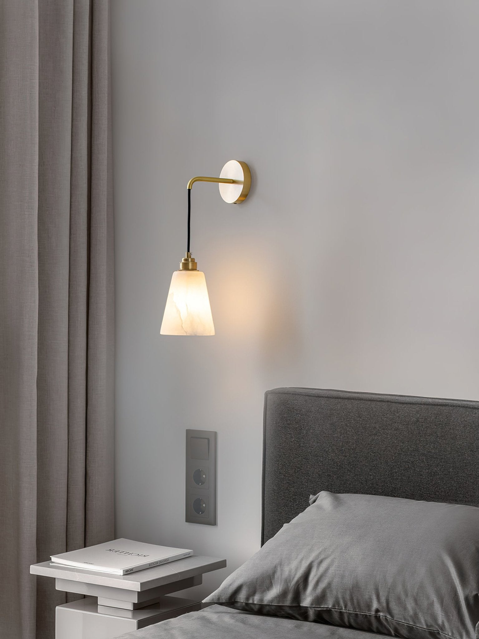 Droplet Alabaster Wall Lamp - Cueteks