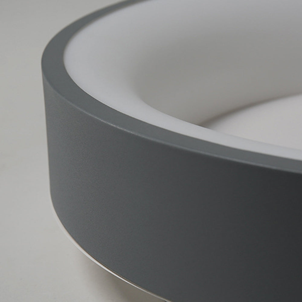 Scandinavian Grey Round LED Ceiling Light - Cueteks