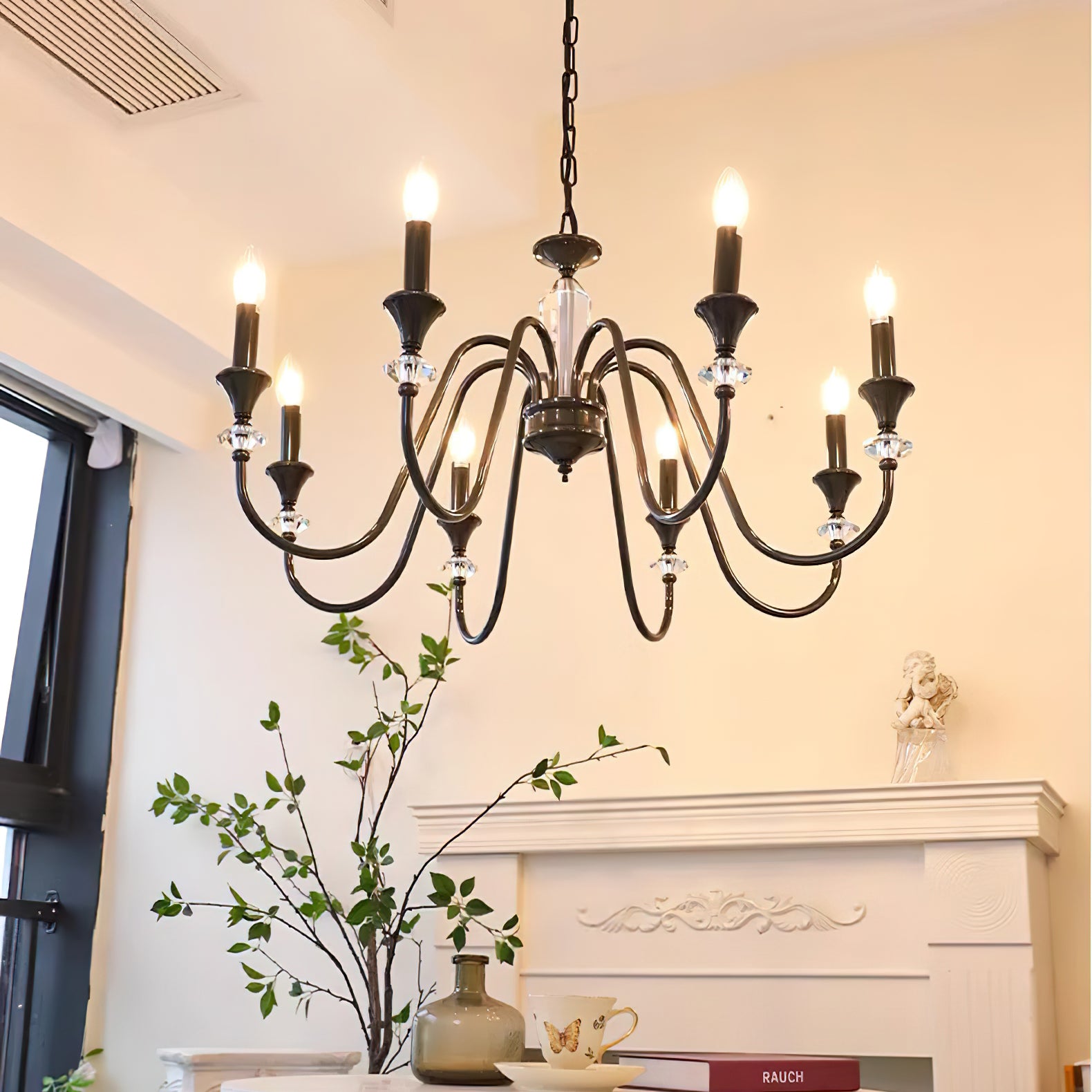 Noir Candelabra Chandelier - Cueteks