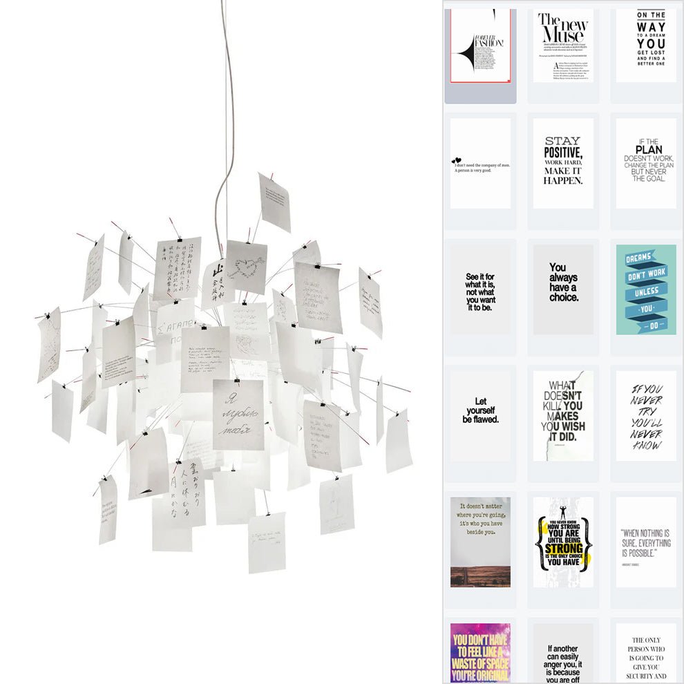 Paper Chandelier - Cueteks