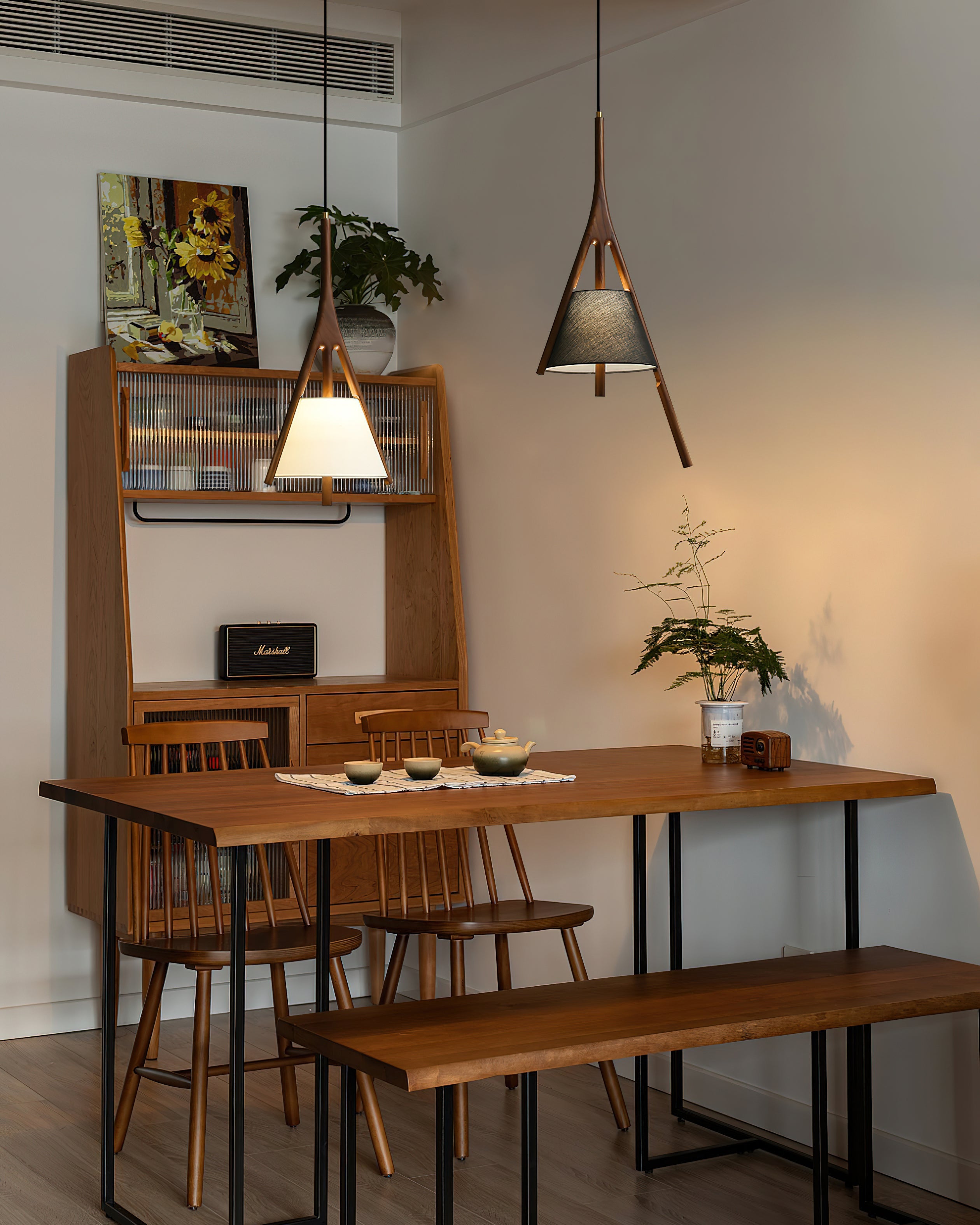 Nanzhi Wood Pendant Lamp - Cueteks