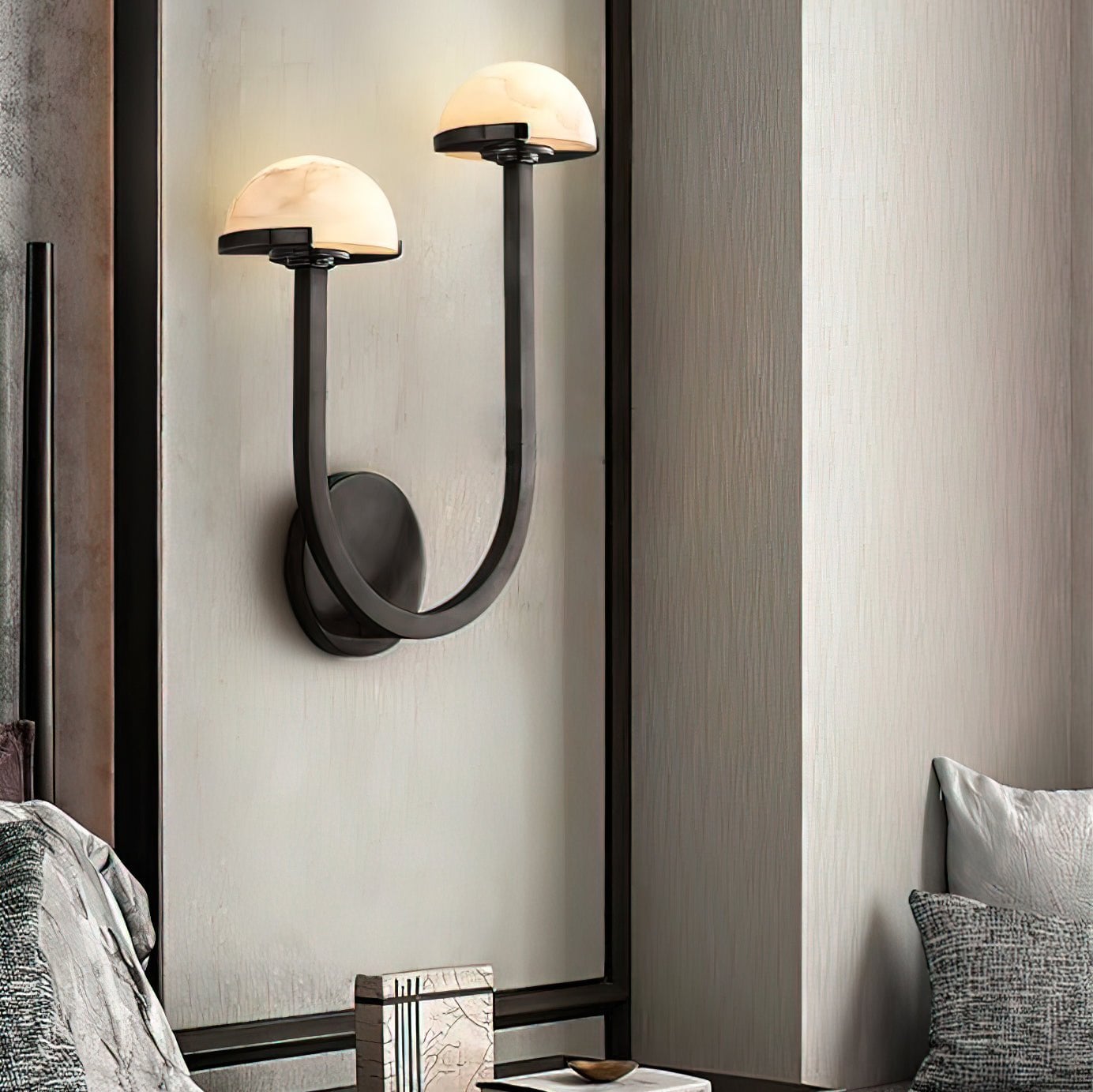 Mushroom Alabaster Wall Lamp - Cueteks