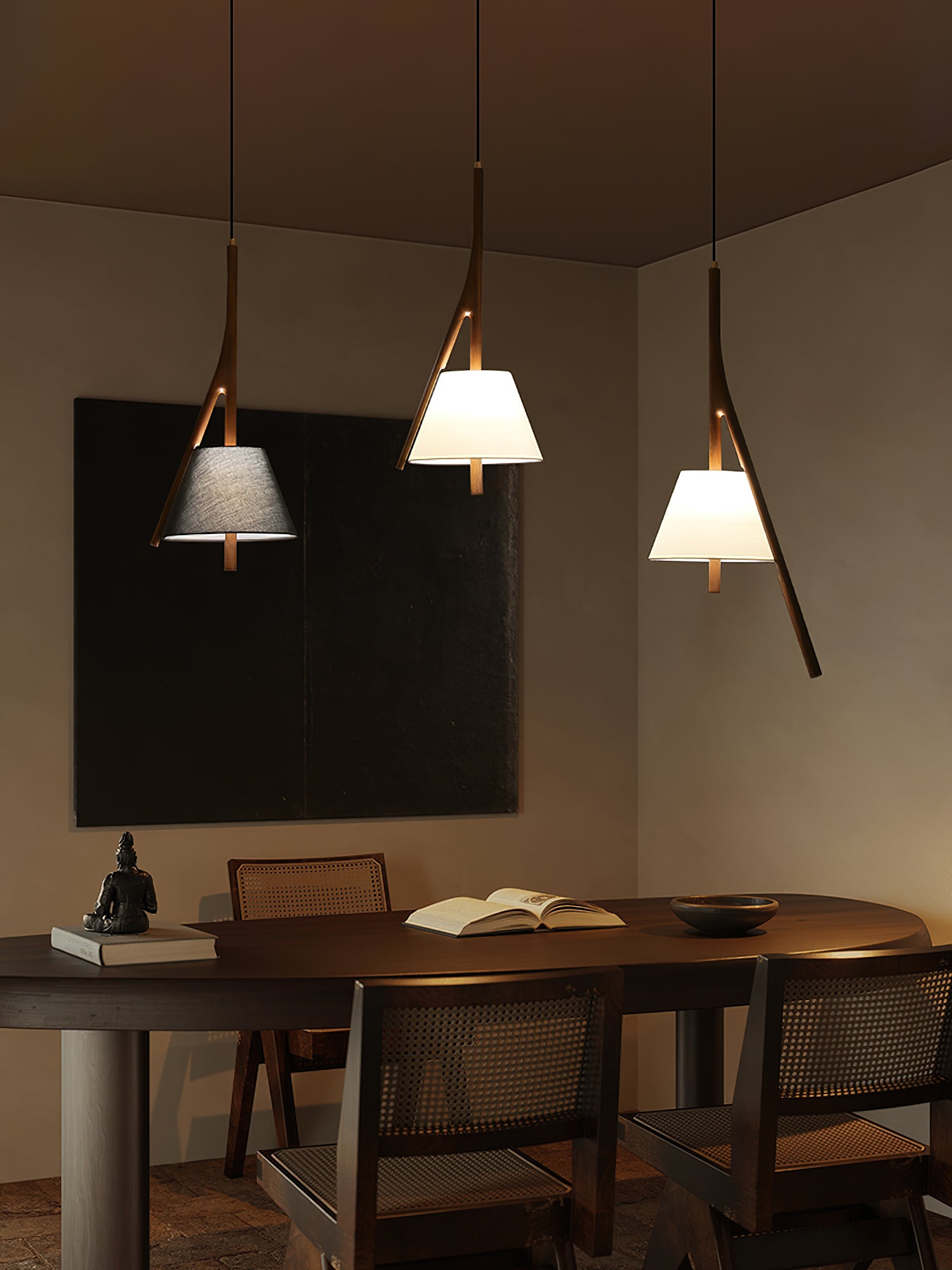 Nanzhi Wood Pendant Lamp - Cueteks