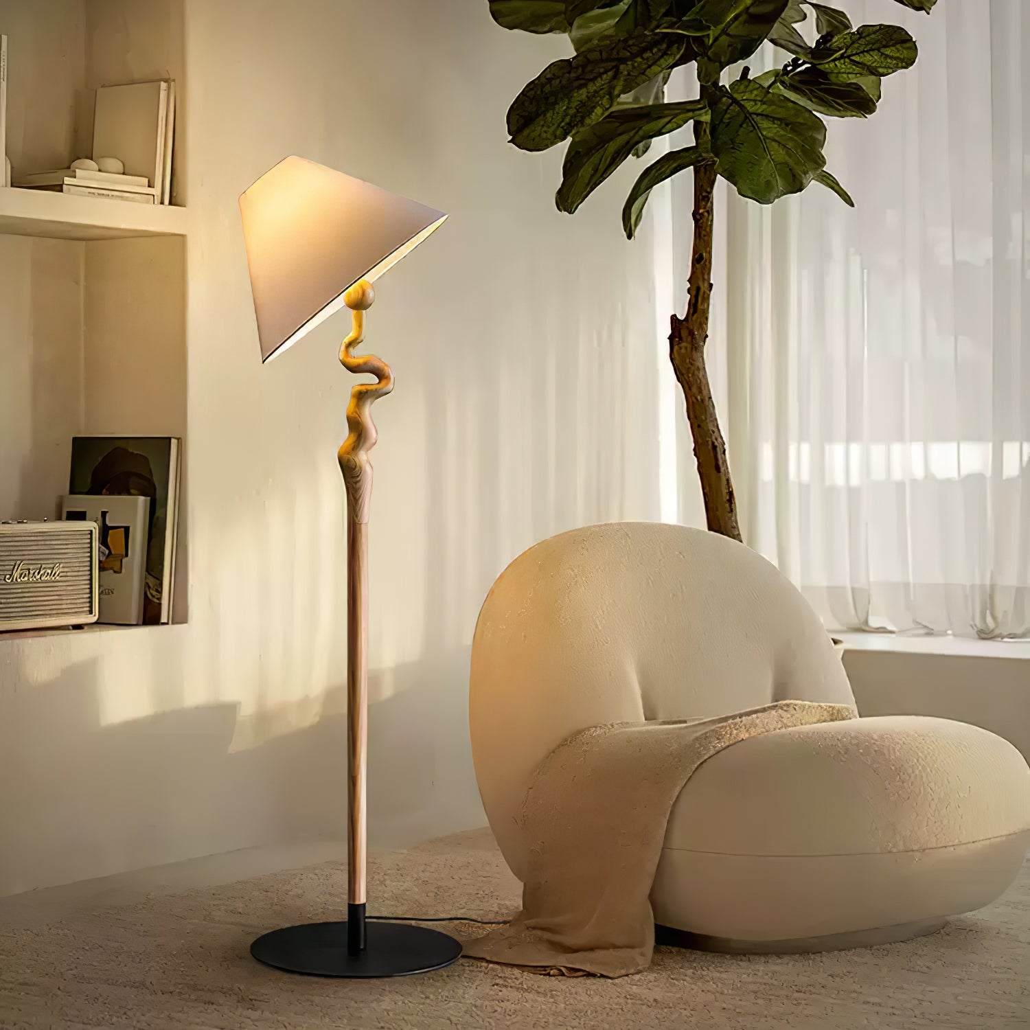 Serpentine Twist Floor Lamp - Cueteks