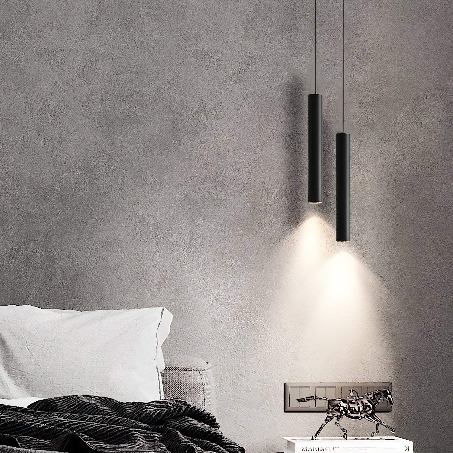 Streamline Cylinder Pendant Lamp - Cueteks