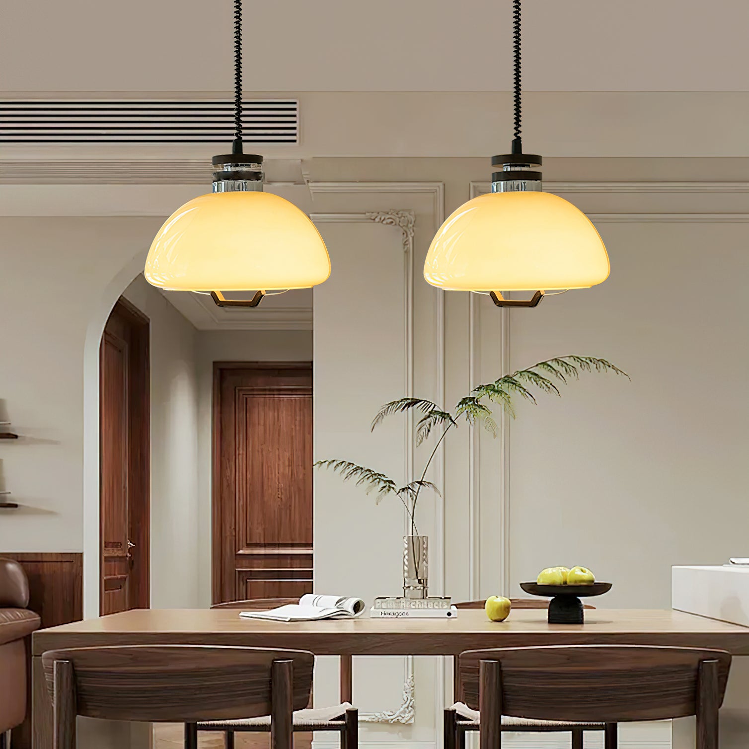 Vela Pudding Pendant Light - Cueteks