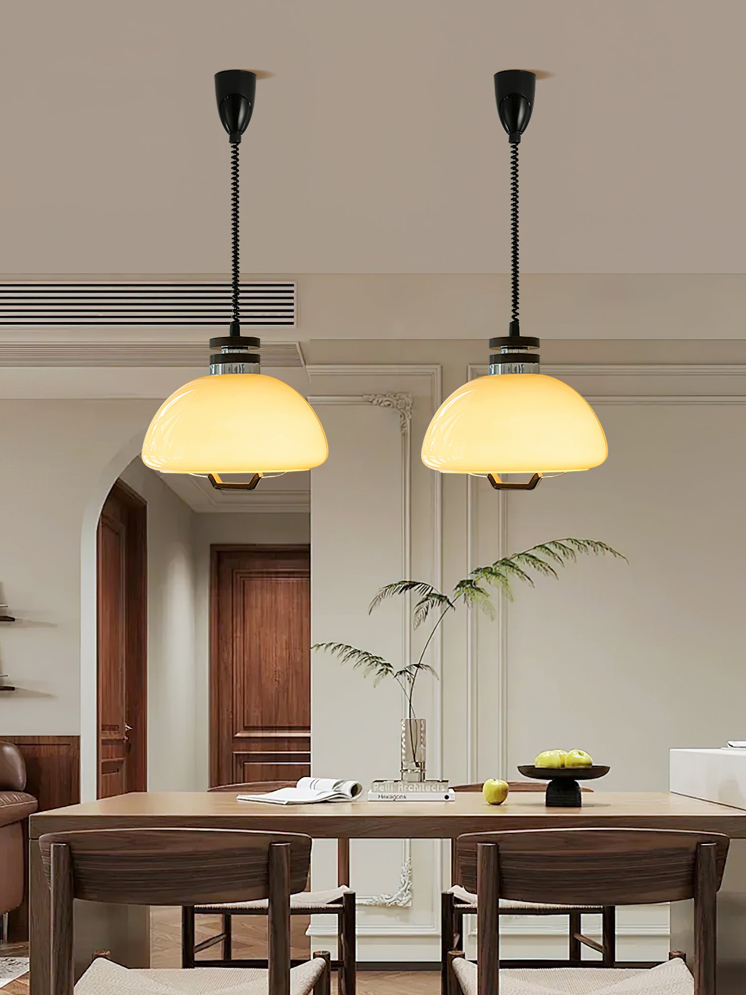 Vela Pudding Pendant Light - Cueteks