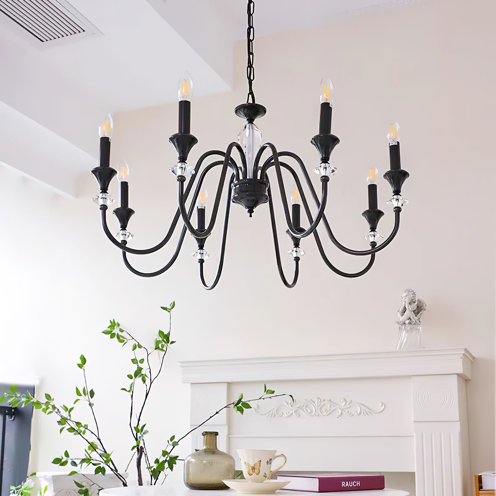 Noir Candelabra Chandelier - Cueteks