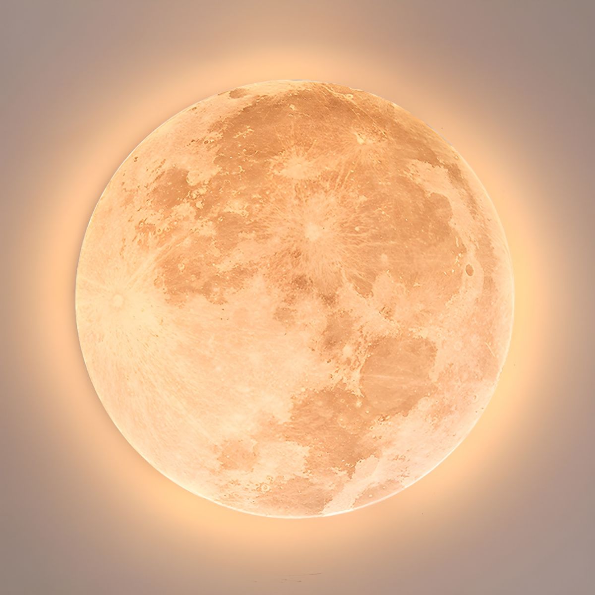 Creative Round Moon LED Ceiling Light - Cueteks