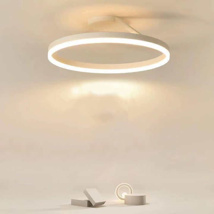 Nordic LED Geometry Circle Ceiling Light - Cueteks