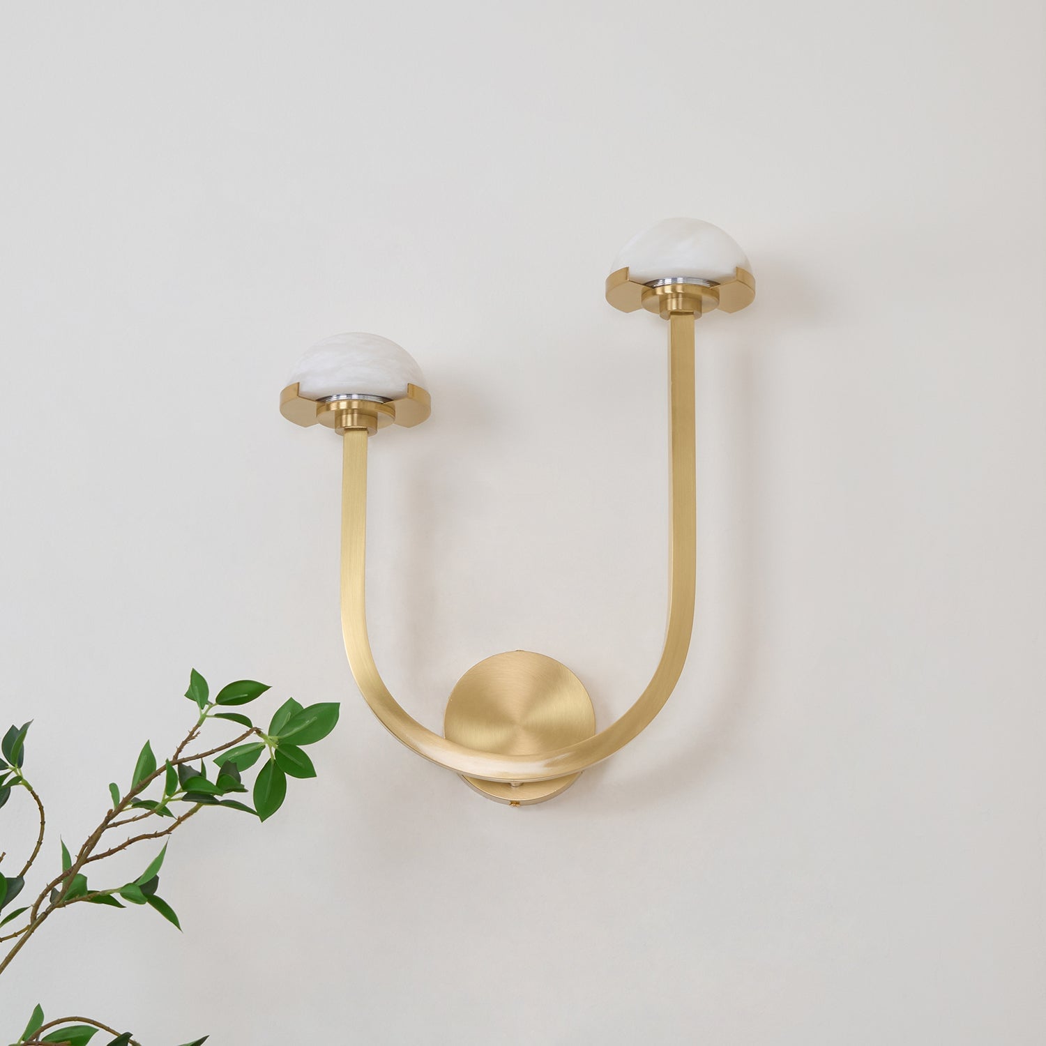 Mushroom Alabaster Wall Lamp - Cueteks