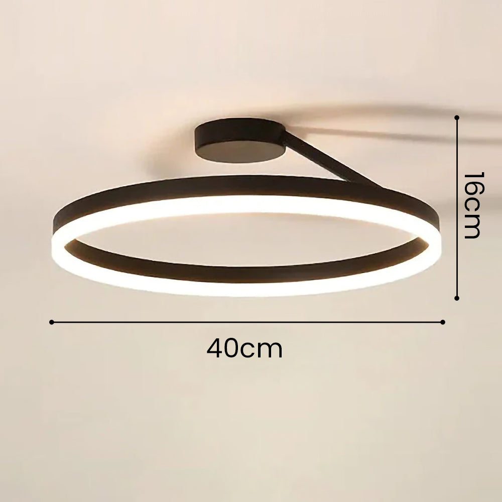 Nordic LED Geometry Circle Ceiling Light - Cueteks