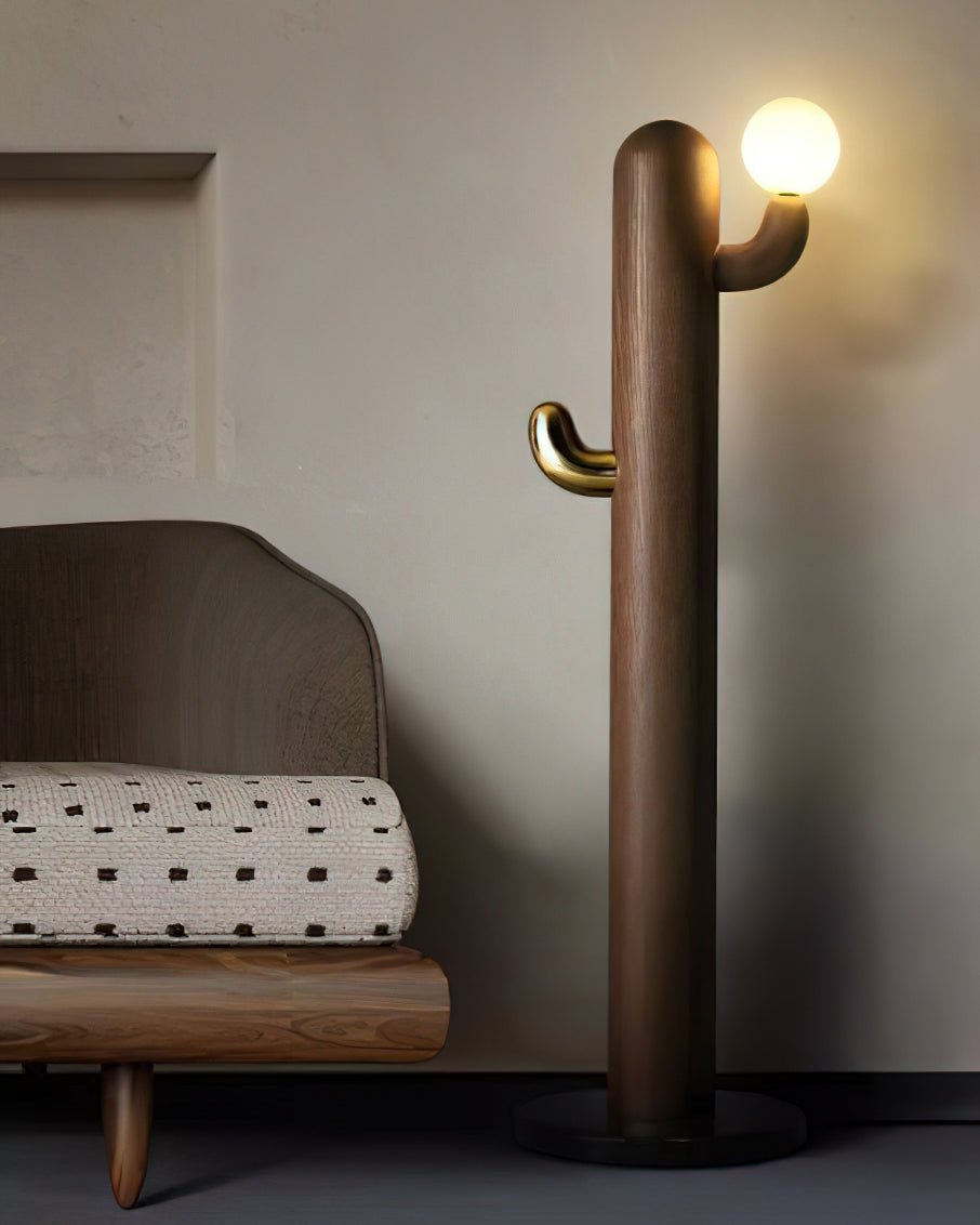 Cactus Wood Floor Lamp - Cueteks