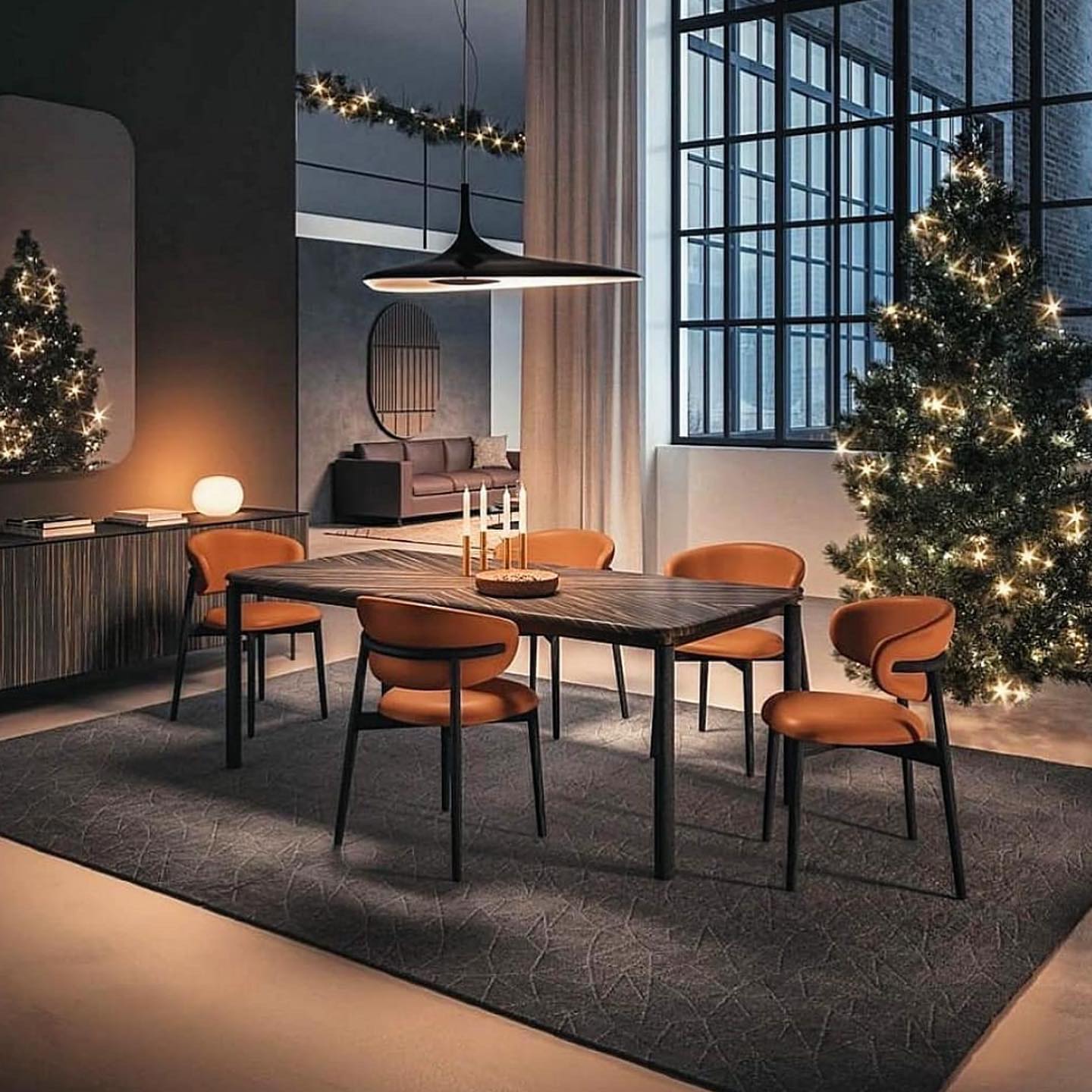 Soleil Noir Pendant Lamp - Cueteks