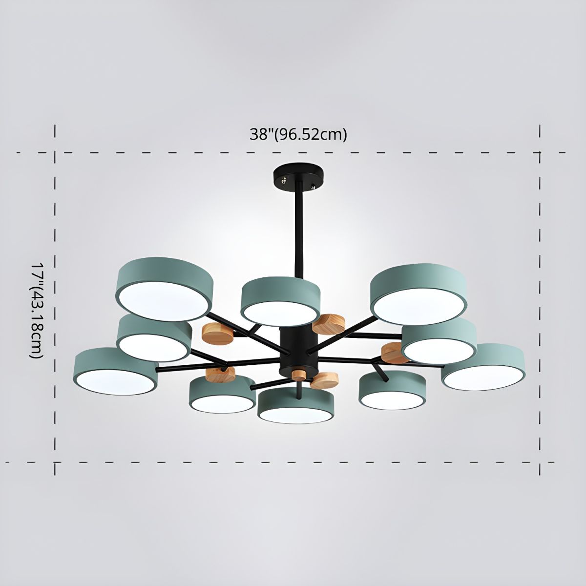Contemporary Acrylic LED Hanging Pendant Light - Cueteks