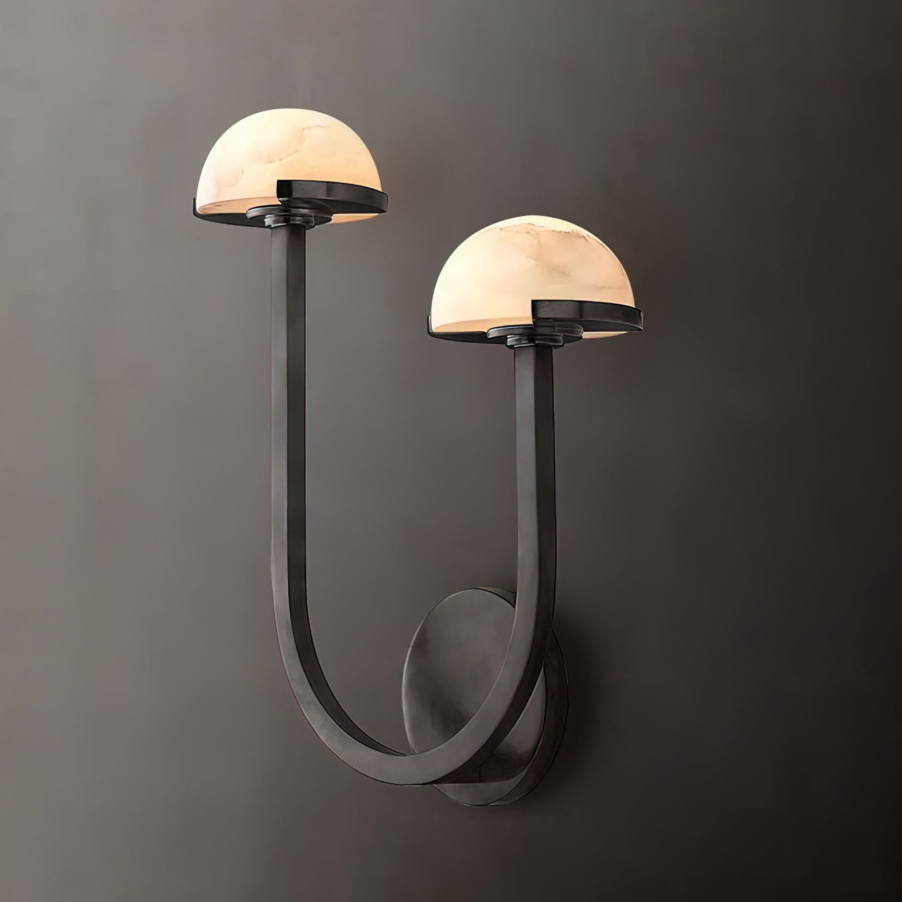 Mushroom Alabaster Wall Lamp - Cueteks