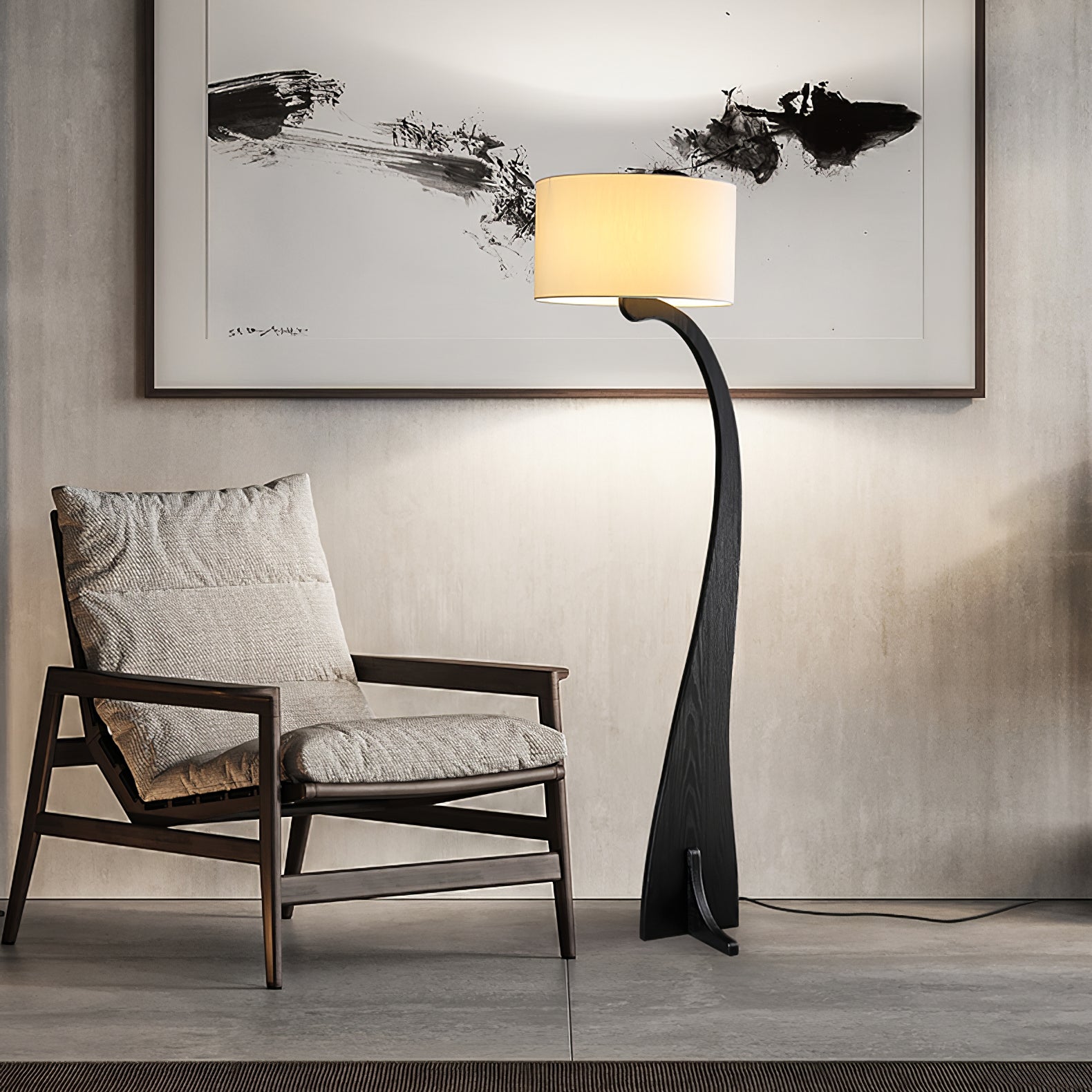 Bow Curve Floor Lamp - Cueteks